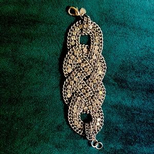 Stell and dot stainless steel and Crystal  bracelet